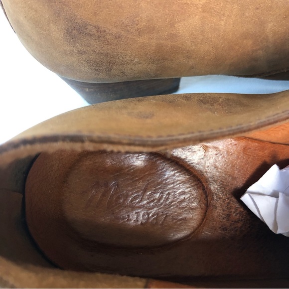 Madewell The Erin Western Ankle Boot Size 11 Tan Brown Leather Point Toe Booties - Picture 10 of 12